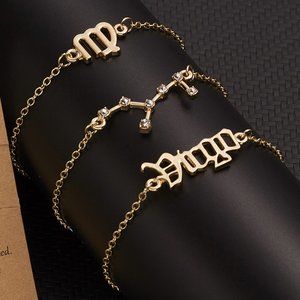 🆕Virgo 3-Piece Dainty Layer Chain Bracelets
